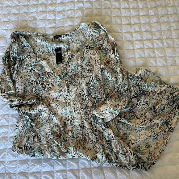 AFRM Mariska snake print midi dress - Picture 3 of 10